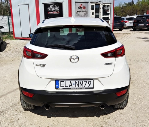 Mazda CX-3 cena 59850 przebieg: 64000, rok produkcji 2017 z Olecko małe 667